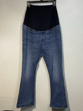 Isabel Maternity Women's 16/33R Jeans Bootcut Denim Medium Blue Faded
